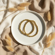 Pulsera Cuentas Doradas