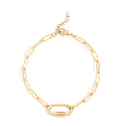 Pulsera Paperclip con Carabiner