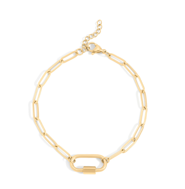 Pulsera Paperclip con Carabiner